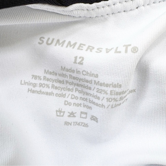 NWT Summersalt The Sea Breeze Cutout One-Piece Swimsuit Black Size 12 - Picture 11 of 14